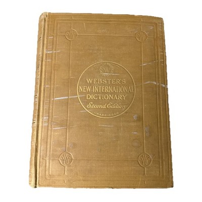Websters New International dictionary 2nd Edition 1952 Unabridged rm