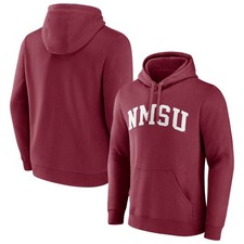 Men's Crimson New Mexico State Aggies Basic Arch Pullover Hoodie