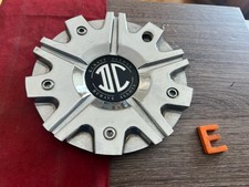 #E 1) 2 Crave DC  CHROME Wheel Center Cap C012AL