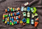 Vintage Fisher Price Little People Lot Of 33 Figures And Accessories Cars, Chair