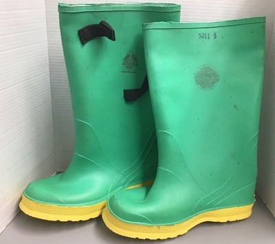 Bata Hazmax Non-Slip Chemical Resistant Work Boots Z41-1991, Size 10 (b30)