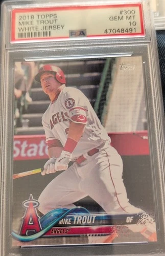 2018 Topps - Mike Trout #300 White Jersey PSA 10