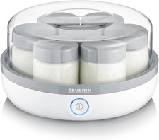 SEVERIN Joghurtbereiter Joghurtmaschine Zeitanzeige 7 Joghurtgläser Deckel Glas