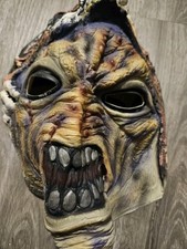 Zombie Skeleton Teeth In Forehead Halloween Adult Mask Rubber Detailed Cosplay