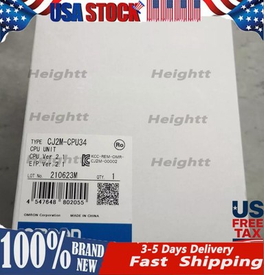 CJ2M-CPU34 1PCS New original Omron CJ2MCPU34 Fast shipment  US Free TAX