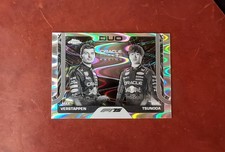 2025 F1 Topps Chrome Red Bull Duo #164 Black & White Raywave  Verstappen Tsunoda