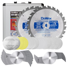 10" Carbide Stacked Dado Saw Blade Set, Pro Dado Set for Fine Finished Cuts, Gro