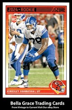 2024 Panini Score Kingsley Suamataia #331 Kansas City Chiefs Rookie NFL Football