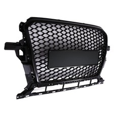 KÜHLERGRILL OHNE EMBLEM SQ5-STIL GLÄNZEND SCHWARZ FÜR AUDI Q5 8R FACELIFT 13-17