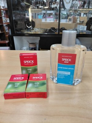 SPEICK After Shave Lotion for Men, 3.4 oz | Soothing Skin Care Solution + Soap