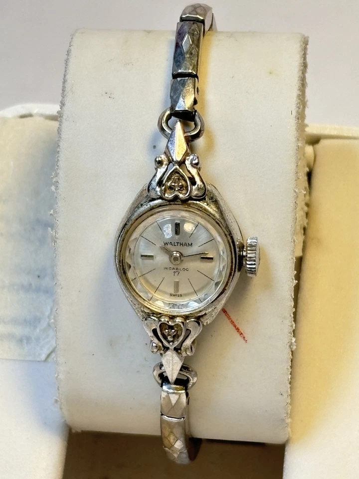 Reloj Waltham Incabloc Pequeño Damas, Estilo Vintage Genuino, 17 Joyas Suizo Foto 2 de 4