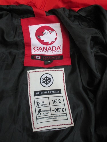 Canada Weathergear Large Long Red Puffer Coat *New With Tags* - Picture 4 of 15