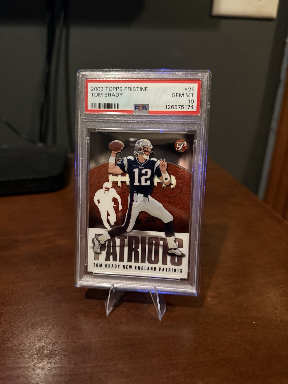 Topps 2003 Pristine Tom Brady #26 PSA 10 New England Patriots
