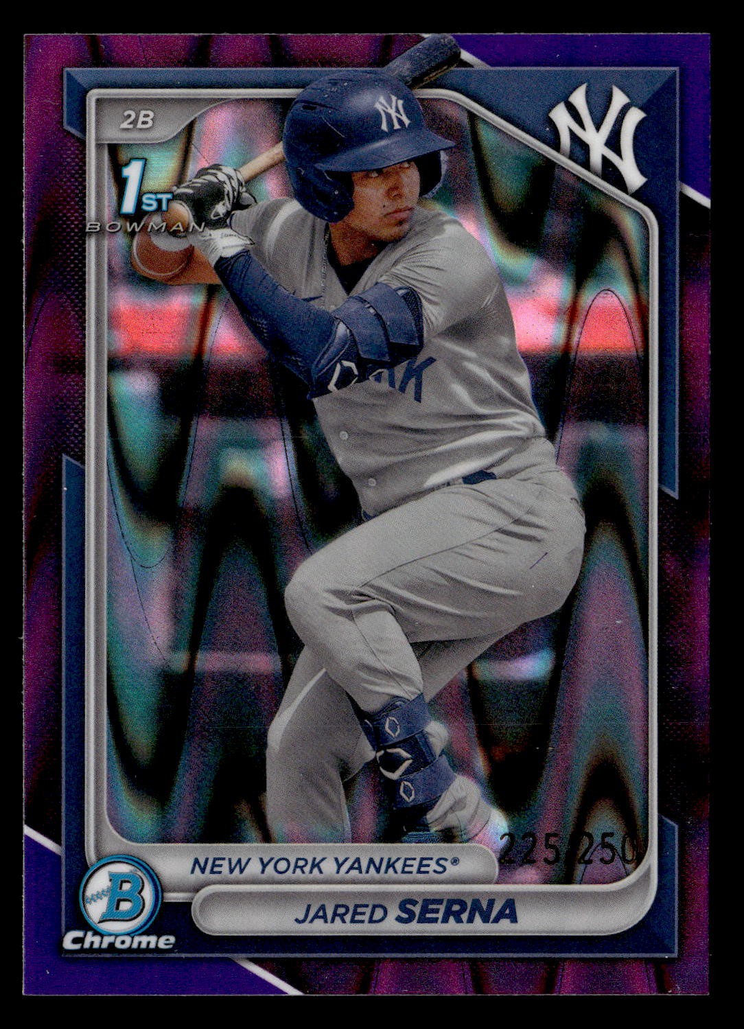 Jared Serna #BCP-68 2024 Bowman Chrome Purple RayWave Refractors #/250 5835