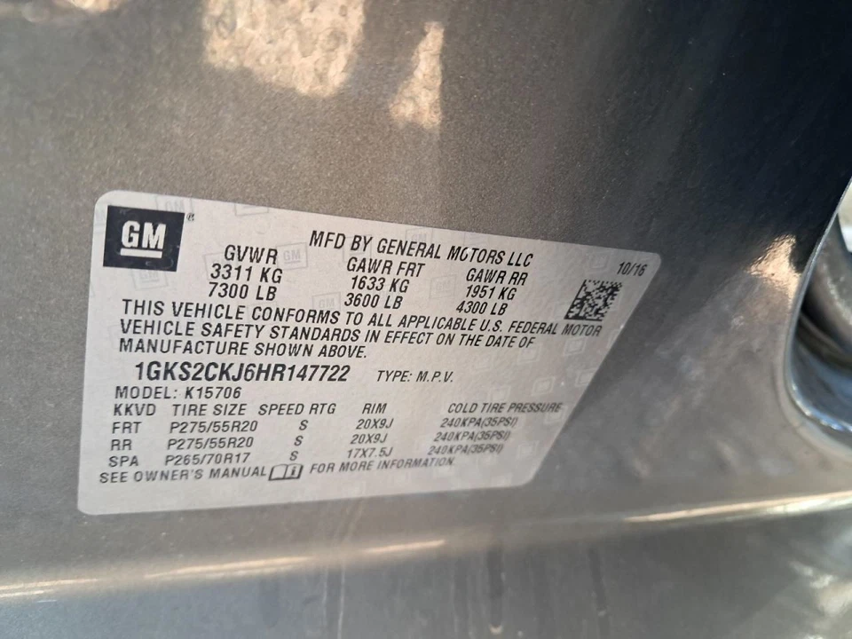 (LID ARMREST ONLY) Console Front Floor Denali With Entertainment System Fits 16- Foto 4 de 4