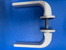 MANIGLIA BIANCA QUADRO 8 INFISSI ALLUMINIO 2 pz MANIGLIE PORTA LEGNO UNIVERSALE