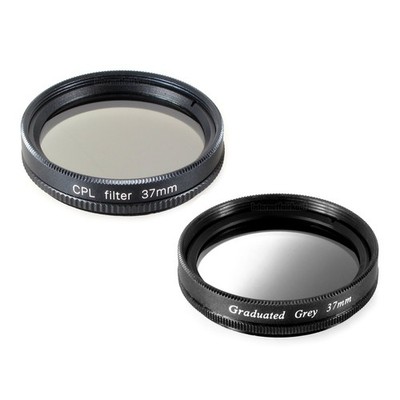 Pol + Grauverlaufsfilter passend für Olympus PEN E-PL7 E-PL8 mit 14-42mm Obj.