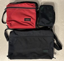 Lot of 3 VTG 1980's Lebo Cassette Tape Soft Belt Loop Storage Cases, 30, 20, 8