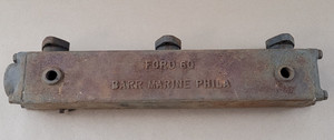1937-40 Ford 60 HP Flathead Barr Marine Phila Exhaust Manifold Aftermarket