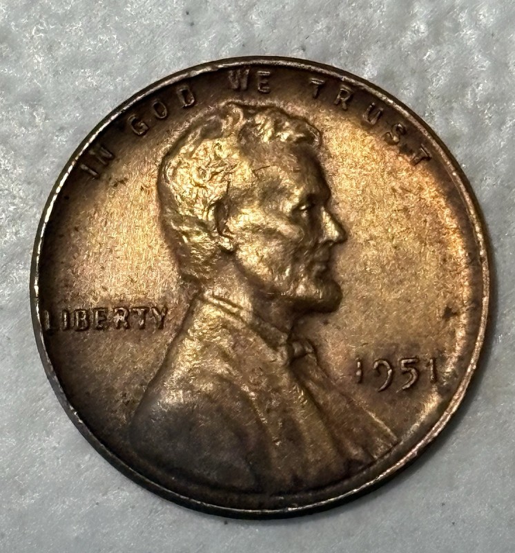 1951 P Lincoln Wheat Cent Penny