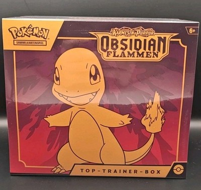   Pokémon TCG 1x Obsidian Flammen ETB/TTB Deutsch OVP Sealed Top Trainer Box