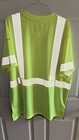 Carhartt Mens L High Viz Visibility Reflective Force Short Sleeve Shirt Yellow