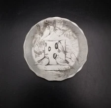 Wendall August Forge small aluminium trinket dish with birds