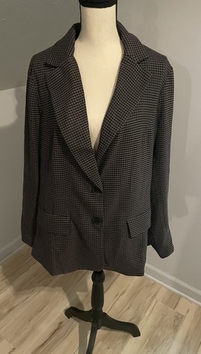 Blazer décontracté homme Torrid tweed taille 2X 18-20 noir à chevrons stretch 99€ - Photo 4/10