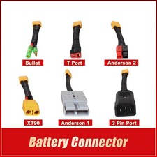 Electric Bike Scooter Battery Cable Reliable Male Female Connector Adaptor
