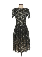 Mango Women Black Cocktail Dress S