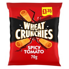 Wheat Crunchies Spicy Tomato 70g PMP - from Giant Bradley's Sweet Shop