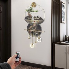 Electric Wall Art Hanging Decoration With LED Warm Lighting  Remote Control