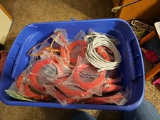 Cat5e Cable Network Wire Internet Patch Ethernet 15ft, Pure Copper LOT Wire, UTP