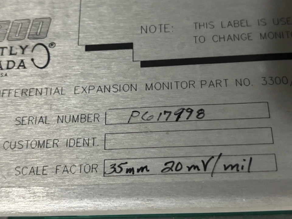 Bently Nevada Ramp Differential Expansion Monitor 3300/46-03-04-01-00 - Image 4 of 4