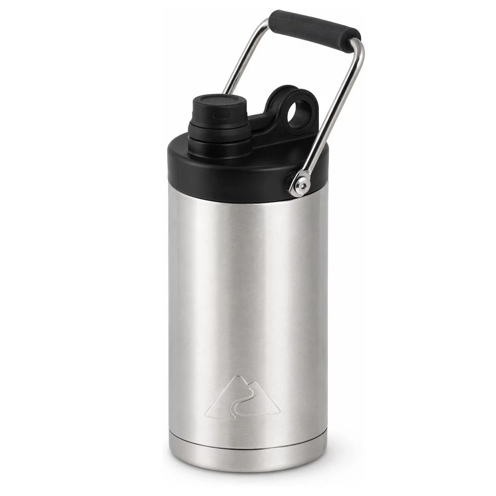 1/2 Gallon Stainless Steel Vacuum Insulated Water Jug with Handle, 64 oz, Keeps