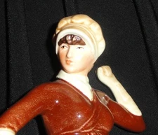 Rare Goebel Figurine SKIMMING GENTLY 1800 Young Woman Ice Skating, Germany 1983