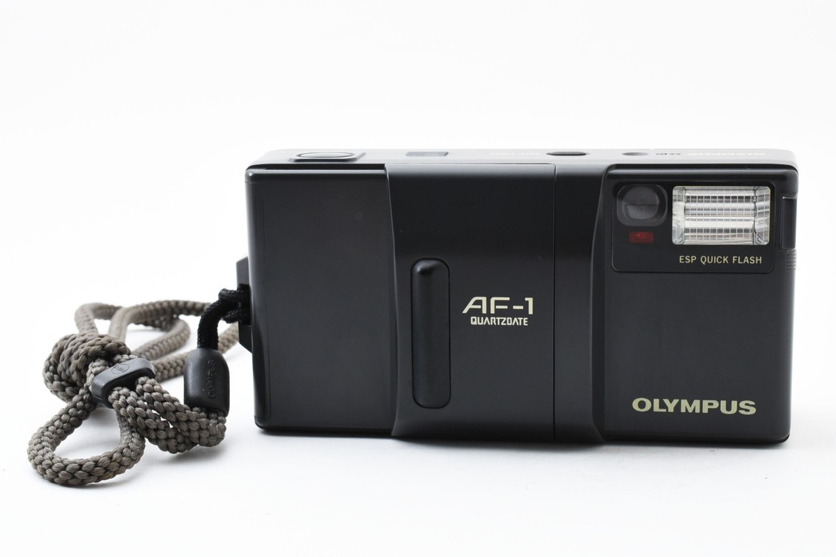 レンズカビ＆曇り無し 動作確認済み OLYMPUS AF-1 QD ケース付き EXC+++++ w/ CASE] Olympus AF-1 QD 35mm f/2.8 Point & Shoot