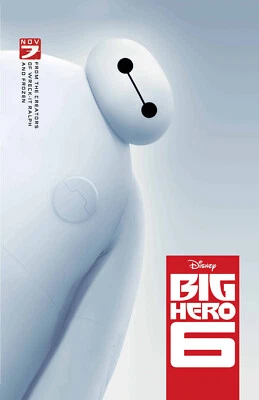 RICH HILL PRODUCTIONS BB0566 Big Hero 6 Film By Chris Williams Film 2014 Actor Movie Poster 11x17