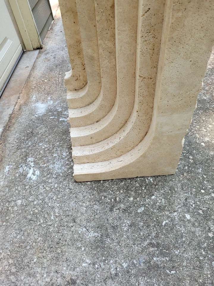 Mesa de comedor coralina rara vintage de los Cayos de Florida 42" x 42" x 28" pulgadas Foto 4 de 4