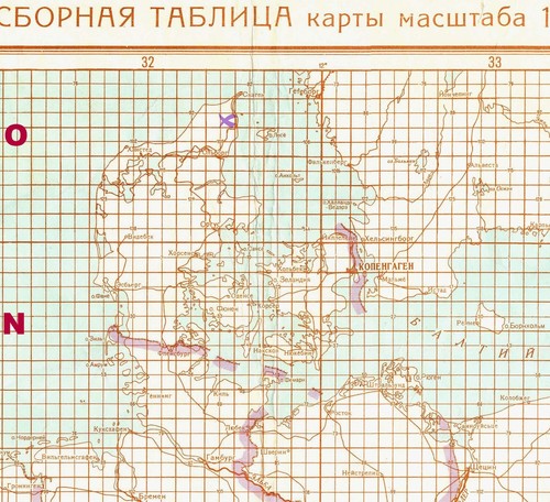 Mapa topográfico militar soviético ruso - THORSHOJ (Dinamarca), 1:50 000, edición 1961 - Imagen 5 de 5