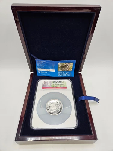 🌟 2013-P $8 Australia 5 oz Silver Koala High Relief Proof Coin NGC PF70 UC