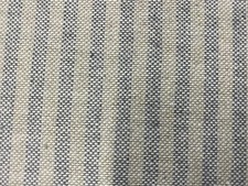 Columbia Stripe French Linen Blue Grey 280cmWide Curtain Blind Upholstery Fabric