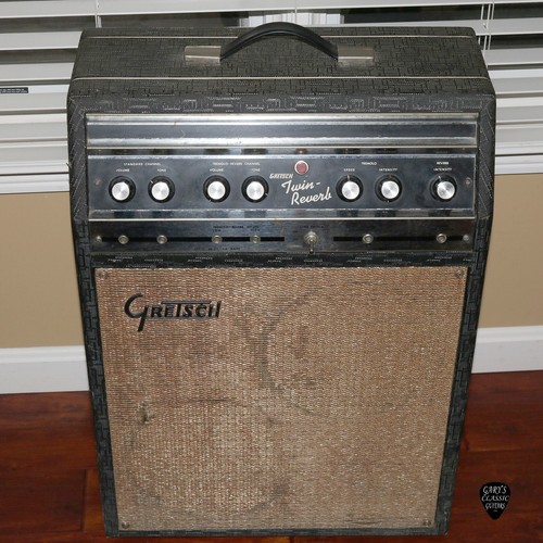 1965 Gretsch Twin  Reverb Combo Tube Amplifier Model 6162 - Picture 1 of 14