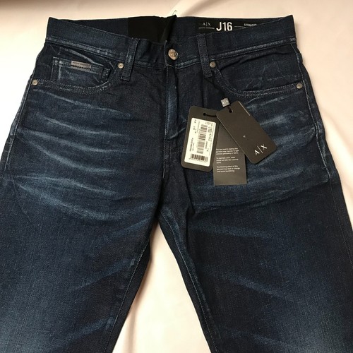 Armani Exchange Men's Slim Fit Jeans W28 L32 Denim 5 Pocket Indigo J16 28R NEW - Picture 13 of 16