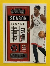 Pascal Siakam 2020-21 Contenders Base #86 Toronto Raptors