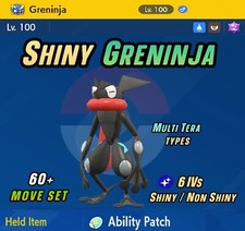 GRENINJA   SHINY 6IVs  EVs    Pokemon Scarlet and Violet  Mightiest Mark
