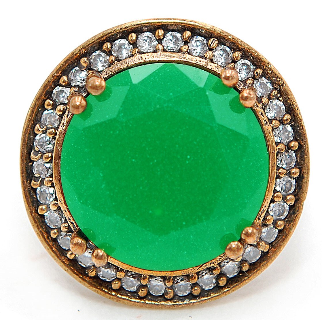 Exquisite 5CT Emerald Ottoman Empire Ring in 925 Sterling Silver Size 7.5 H3-7