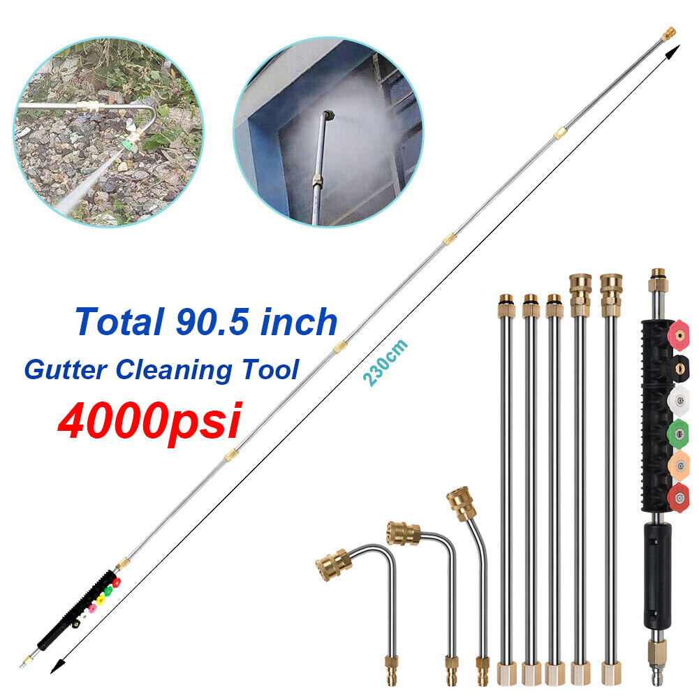 4000 PSI Roof Gutter Cleaning Tool Pressure Washer Extension Wands ...