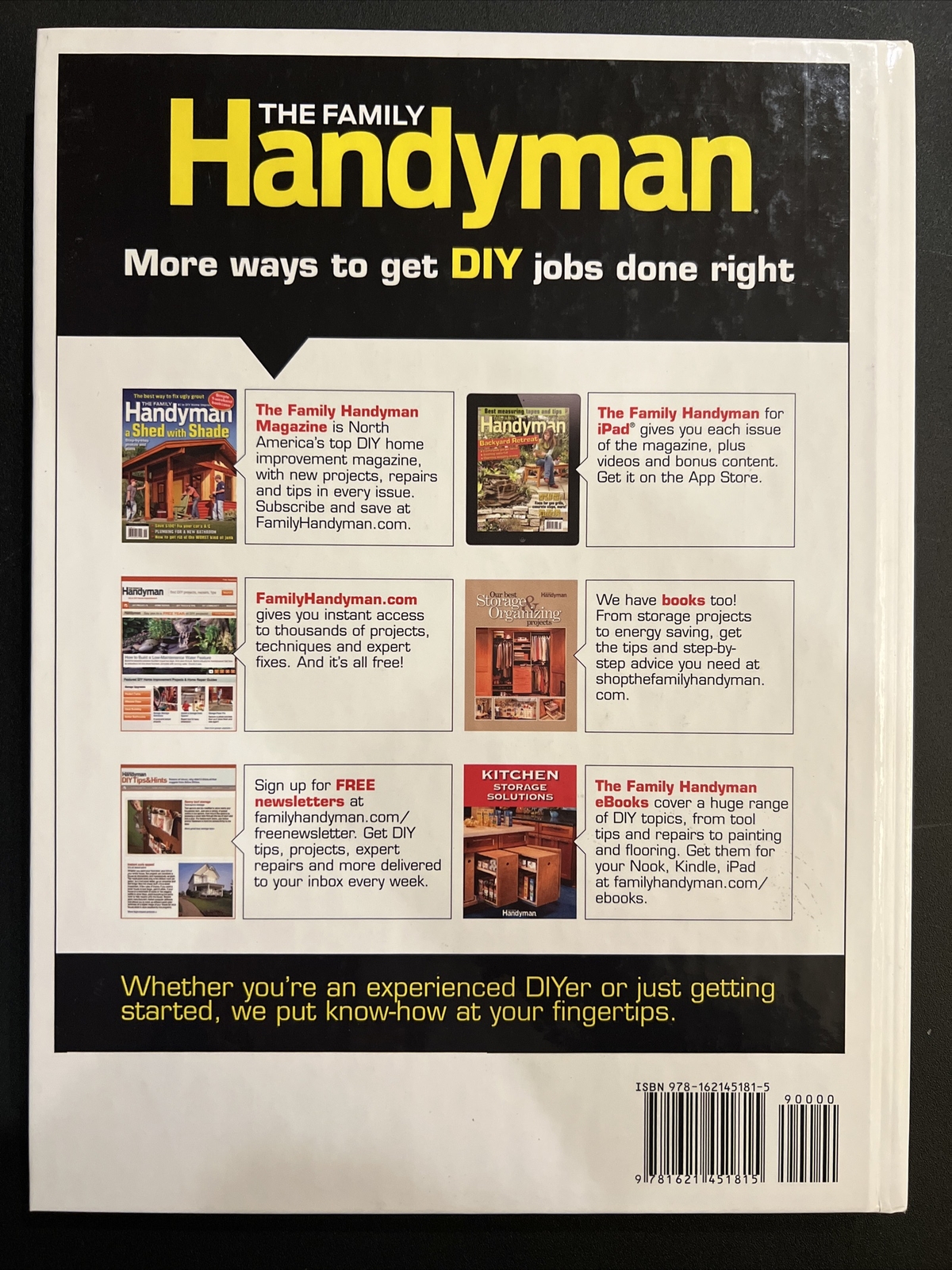 The Family Handyman Best Tips & Projects Hardcover Plumbing Heating | eBay