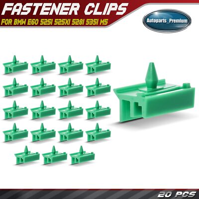 20Pcs 6mm Nylon Rocker Panel&Wheel Housing Trim Cover Retainer Clips for BMW E60